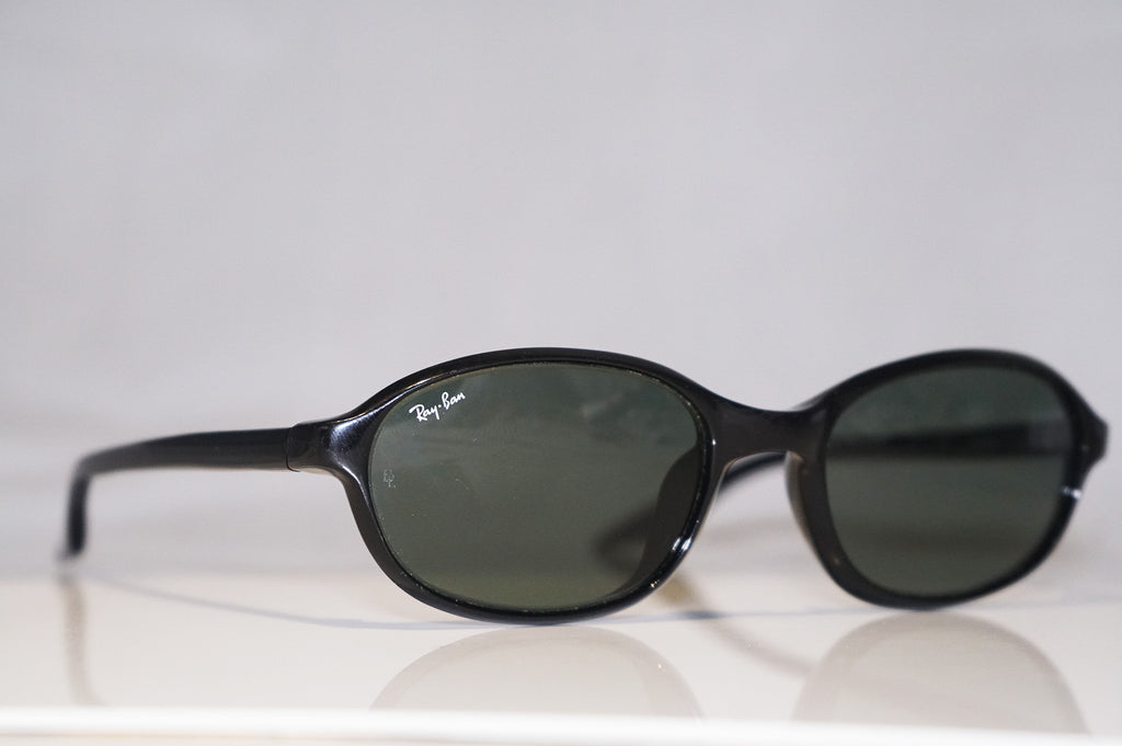 RAY-BAN 1990 Vintage Mens Designer Sunglasses Black Oval W2836 Blk 15386