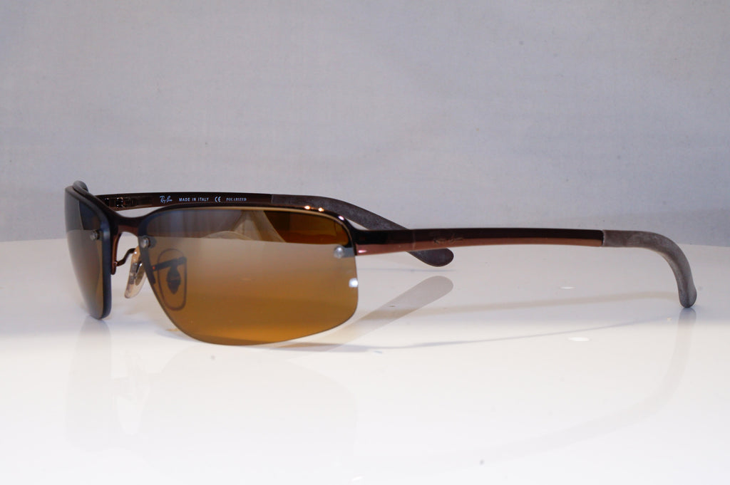 RAY-BAN Mens Polarized Mirror Sunglasses Brown FLIGHT RB 3239 014/84 21262