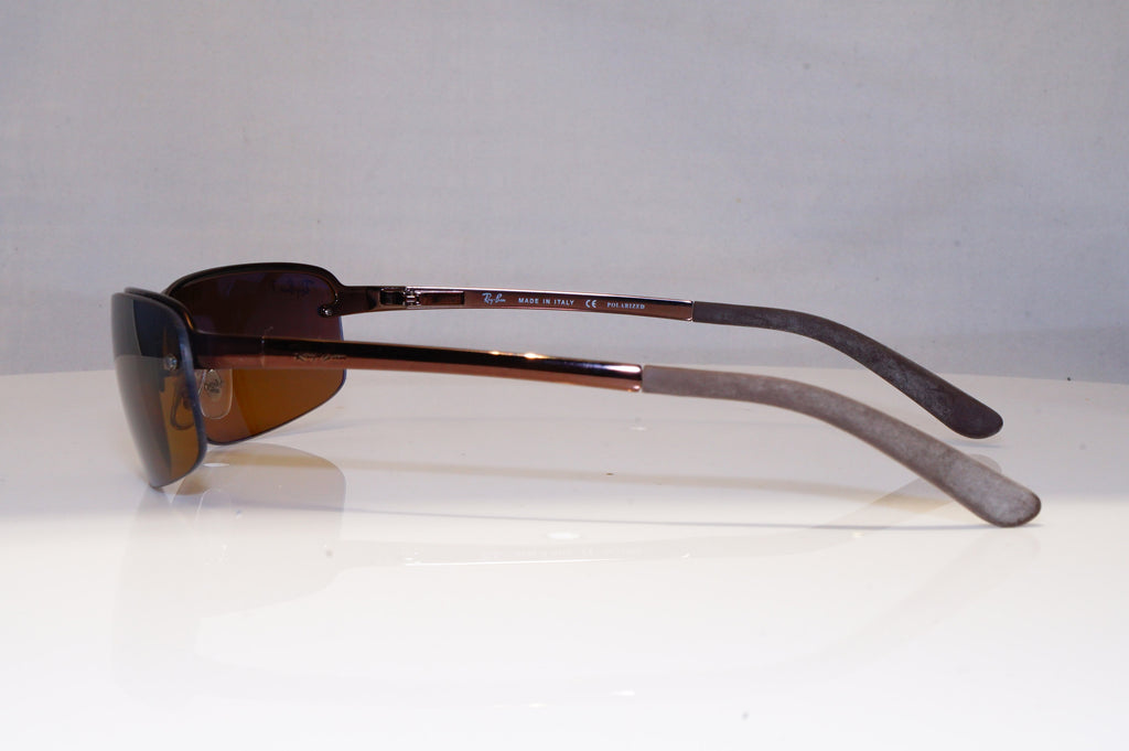 RAY-BAN Mens Polarized Mirror Sunglasses Brown FLIGHT RB 3239 014/84 21262