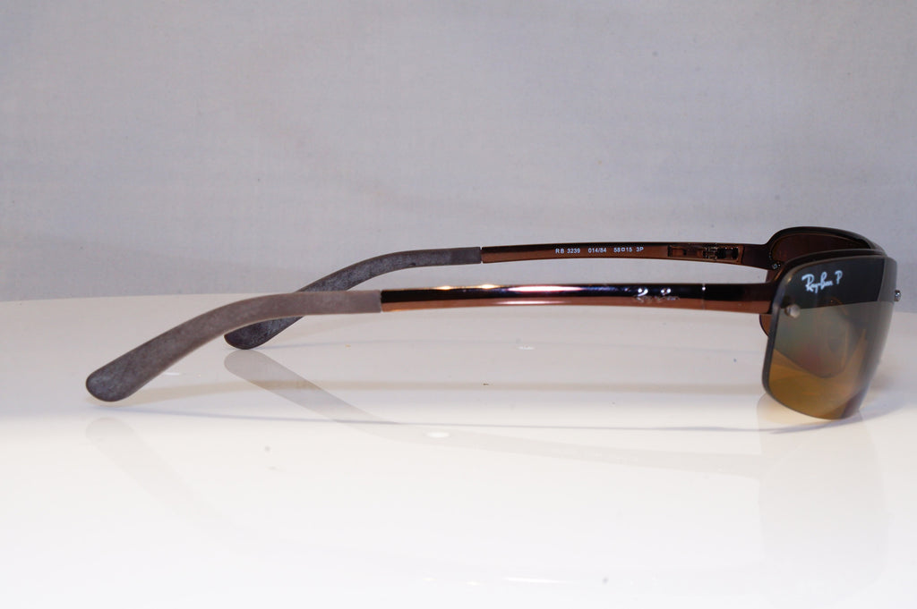 RAY-BAN Mens Polarized Mirror Sunglasses Brown FLIGHT RB 3239 014/84 21262
