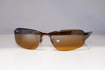 RAY-BAN Mens Polarized Mirror Sunglasses Brown FLIGHT RB 3239 014/84 21262