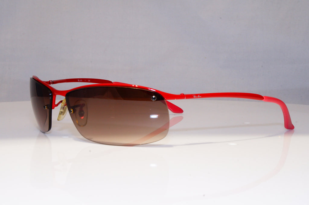 RAY-BAN Mens Designer Sunglasses Red Wrap FLIGHT RB 3183 031/13 22062