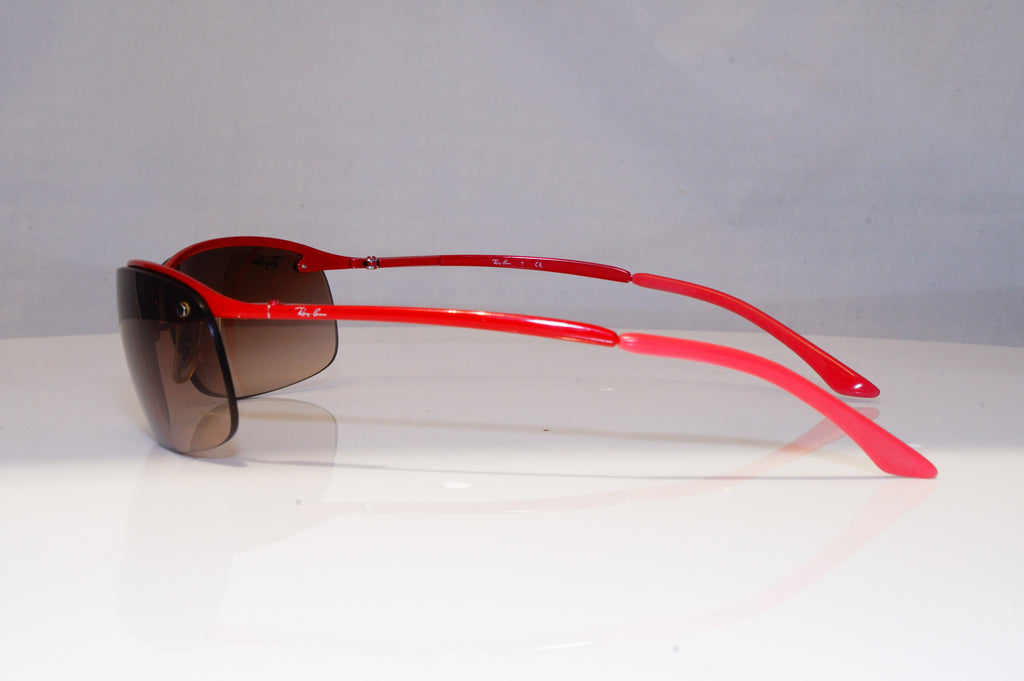 RAY-BAN Mens Designer Sunglasses Red Wrap FLIGHT RB 3183 031/13 22062