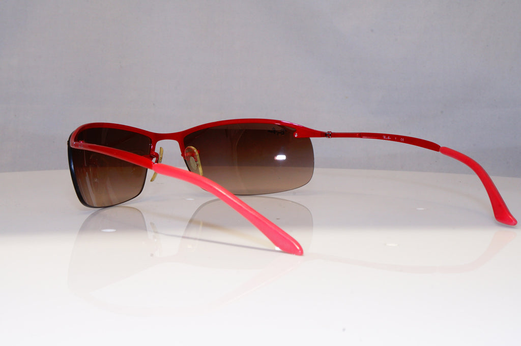 RAY-BAN Mens Designer Sunglasses Red Wrap FLIGHT RB 3183 031/13 22062