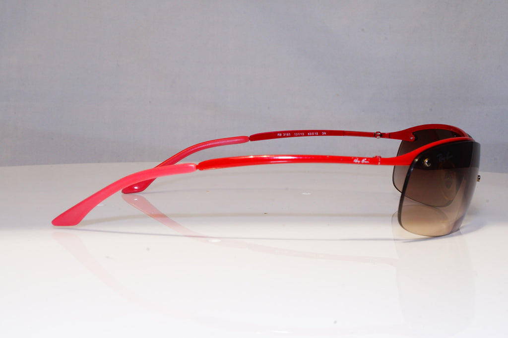 RAY-BAN Mens Designer Sunglasses Red Wrap FLIGHT RB 3183 031/13 22062