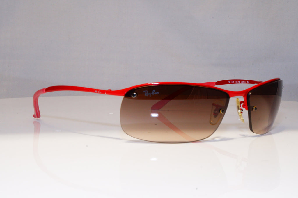 RAY-BAN Mens Designer Sunglasses Red Wrap FLIGHT RB 3183 031/13 22062
