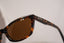 RAY-BAN 1990 Vintage Womens Designer Sunglasses Brown Cat Eye W1438 WPAW 15577