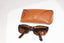RAY-BAN 1990 Vintage Womens Designer Sunglasses Brown Cat Eye W1438 WPAW 15577