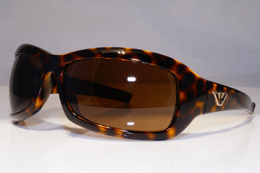 EMPORIO ARMANI Mens Womens Vintage 1990 Sunglasses Brown Wrap EA9616 V08E9 21776