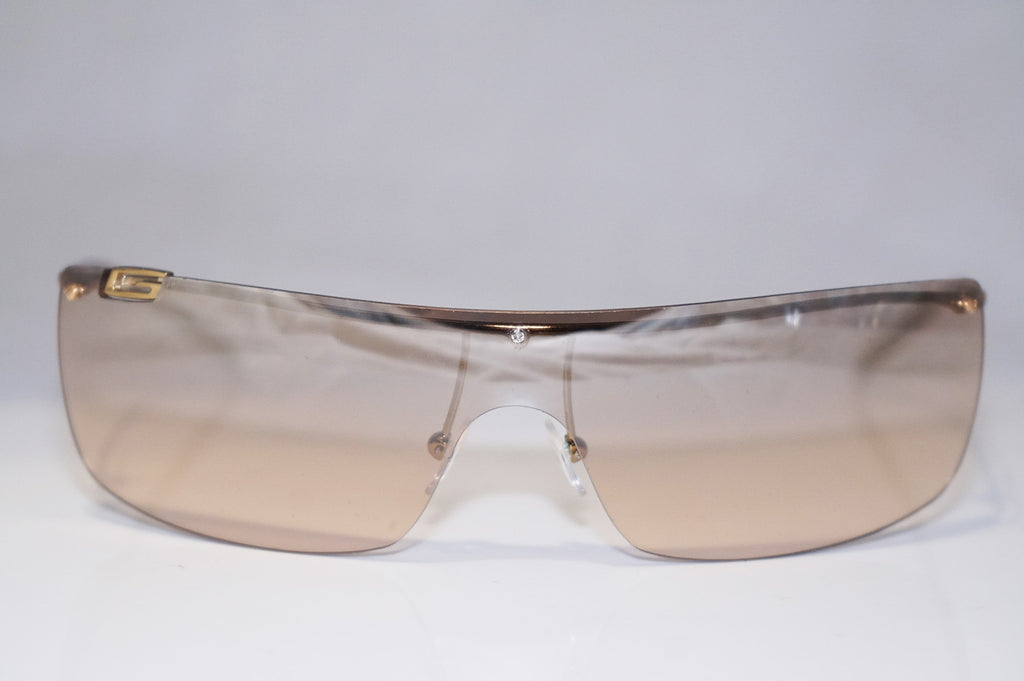 GUCCI 1990 Vintage Mens Designer Sunglasses Gold Shield GG 1719 57716 15588