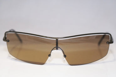 GUCCI 1990 Vintage Mens Designer Sunglasses Brown Wrap GG 2683 833 15579