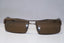 GUCCI Vintage Mens Designer Sunglasses Brown Rectangle GG 1679 833A6 15443