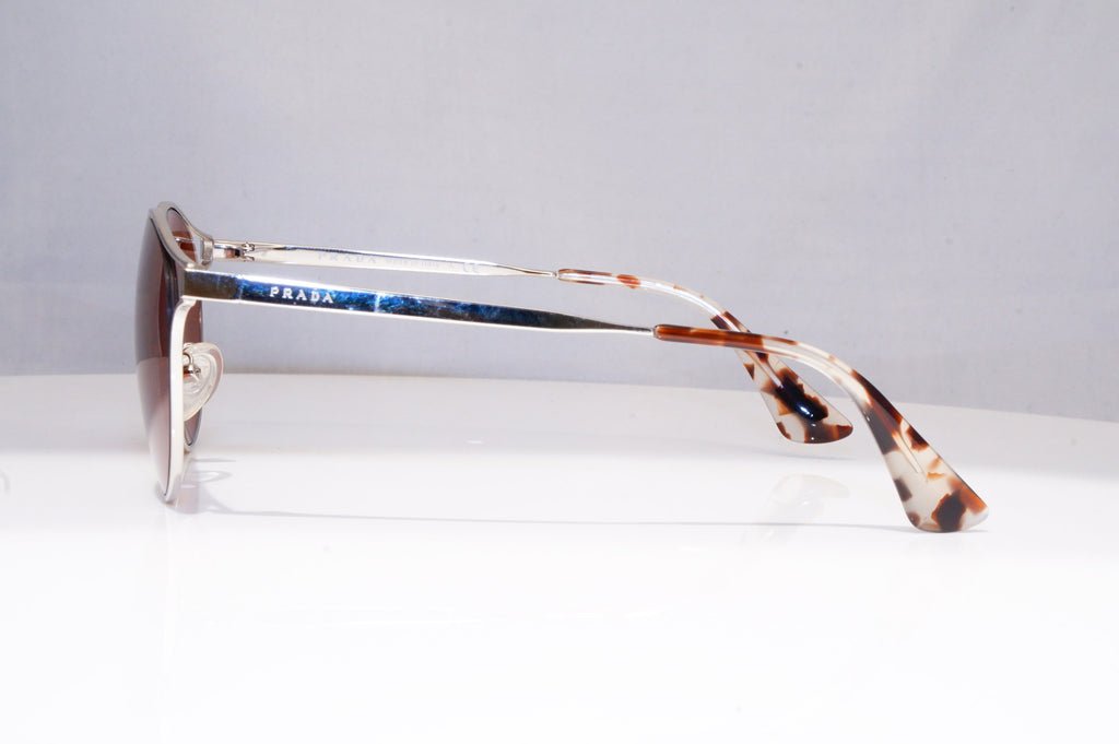 PRADA Womens Designer Sunglasses Silver Round SPR 62S 1BC-6N0 18417