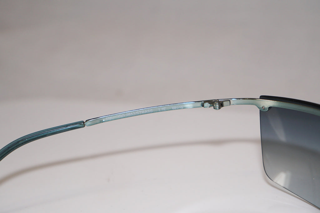 GUCCI Vintage Mens Unisex Designer Sunglasses Teal Wrap GG 2653 L7E 16369
