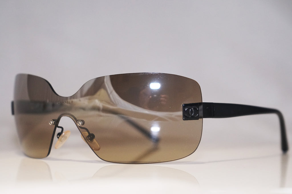 CHANEL Womens Designer Sunglasses Black Shield 4029 C.142/54 15565