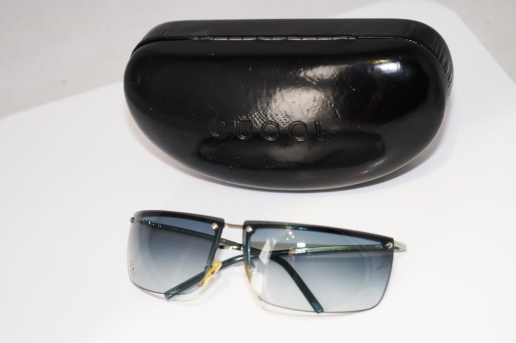 GUCCI Vintage Mens Unisex Designer Sunglasses Teal Wrap GG 2653 L7E 16369