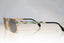 CAZAL Mens Vintage 1990 Designer Sunglasses Gold Rectangle 759 475 17500