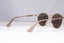 PRADA Womens Mirror Designer Sunglasses Gold Round SPR 62S ZVN-1C0 18237