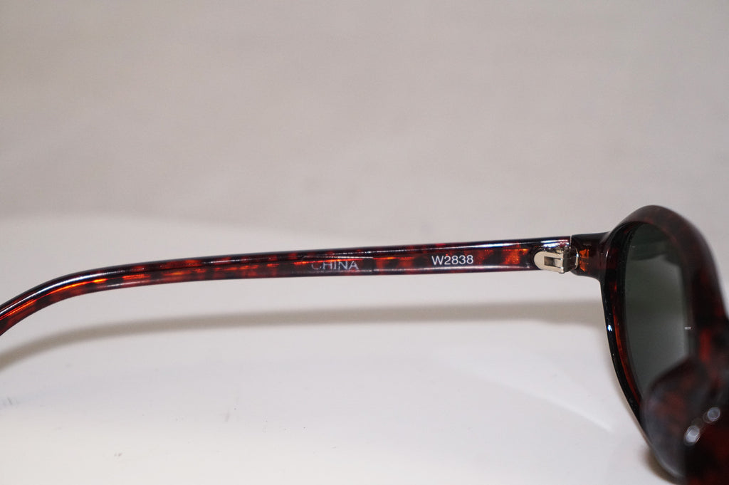 RAY-BAN 1990 Vintage Mens Designer Sunglasses Brown Oval W2838 BRN 15569