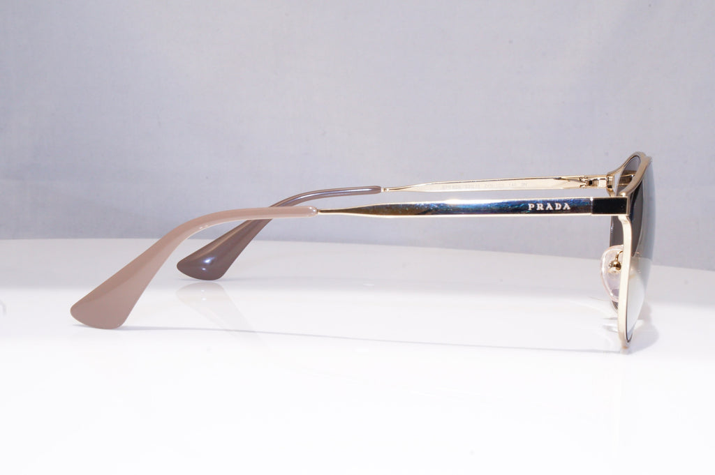 PRADA Womens Mirror Designer Sunglasses Gold Round SPR 62S ZVN-1C0 18237
