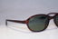 RAY-BAN 1990 Vintage Mens Designer Sunglasses Brown Oval W2838 BRN 15569