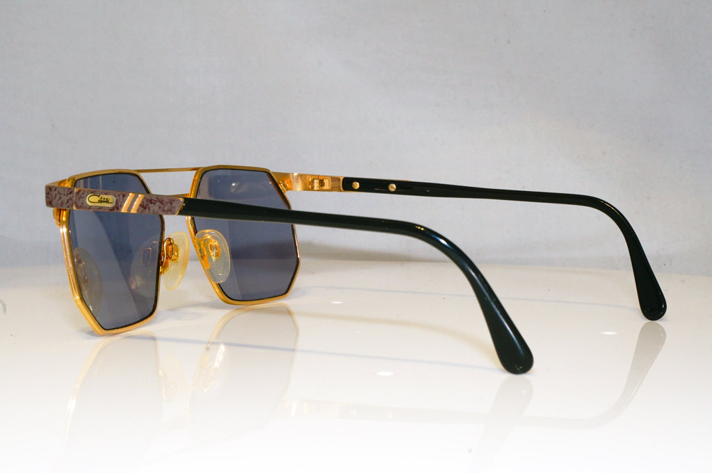 CAZAL Mens Vintage 1990 Designer Sunglasses Gold Square 245 602 17503