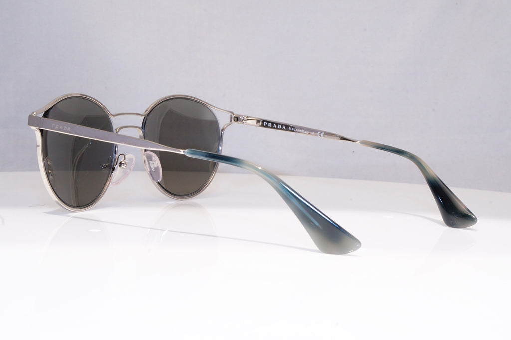 PRADA Mens Womens Unisex Designer Sunglasses Silver Round SPR 62S 1BC-2BO 18235