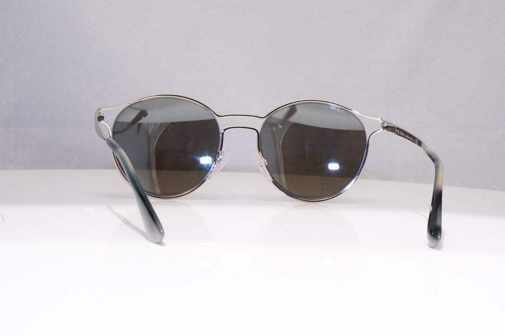 PRADA Mens Womens Unisex Designer Sunglasses Silver Round SPR 62S 1BC-2BO 18235