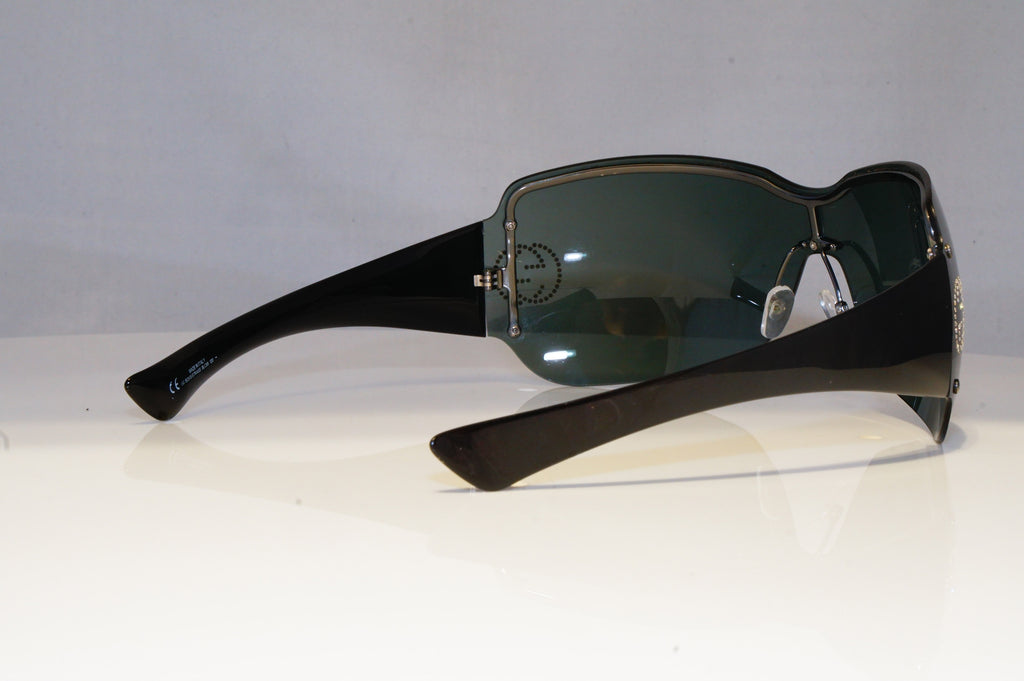 GUCCI Womens Diamante Designer Sunglasses Black Shield GG 1825 BLC95 20697
