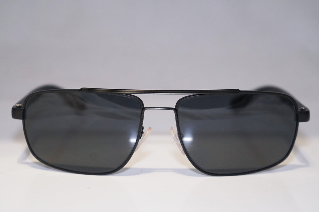 PRADA Mens Designer Polarized Sunglasses Black Rectangle SPS 55N 1BO-5Z1 15584