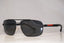 PRADA Mens Designer Polarized Sunglasses Black Rectangle SPS 55N 1BO-5Z1 15584
