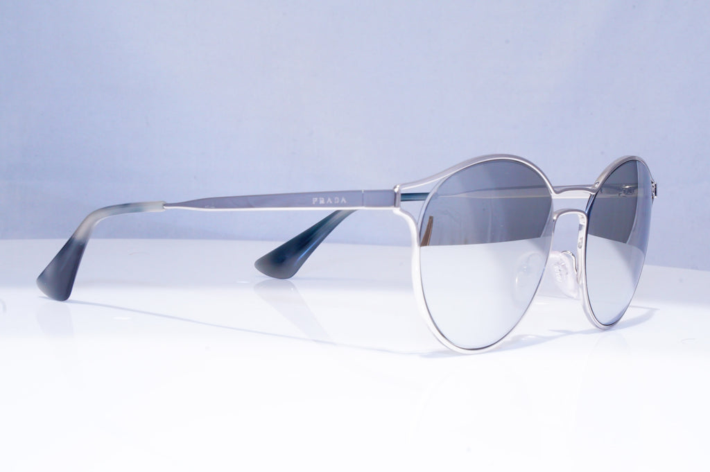 PRADA Mens Womens Unisex Designer Sunglasses Silver Round SPR 62S 1BC-2BO 18235