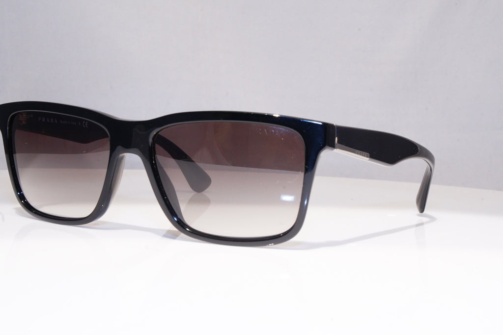 PRADA Mens Designer Sunglasses Black Rectangle SPR 19S 1AB-0A7 18263