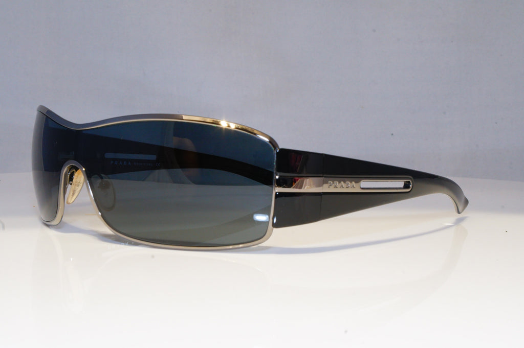 PRADA Mens Designer Sunglasses Black Shield SPR 56H 5AV-1A1 20682