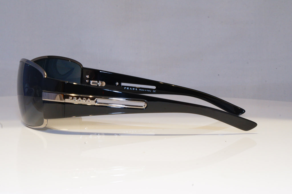 PRADA Mens Designer Sunglasses Black Shield SPR 56H 5AV-1A1 20682