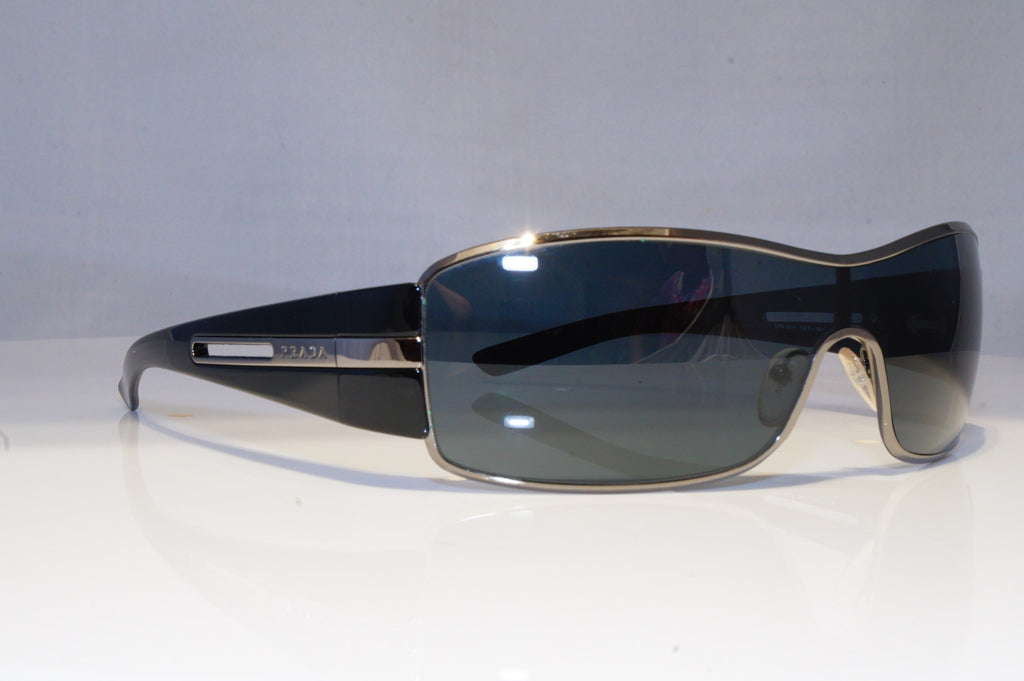 PRADA Mens Designer Sunglasses Black Shield SPR 56H 5AV-1A1 20682