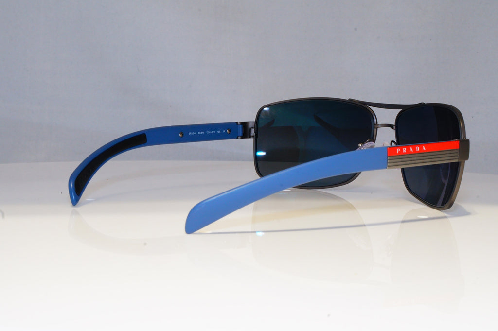 PRADA Mens Polarized Mirror Designer Sunglasses Blue SILVER SPS 54I DG12F2 20687
