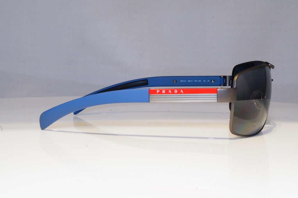PRADA Mens Polarized Mirror Designer Sunglasses Blue SILVER SPS 54I DG12F2 20687