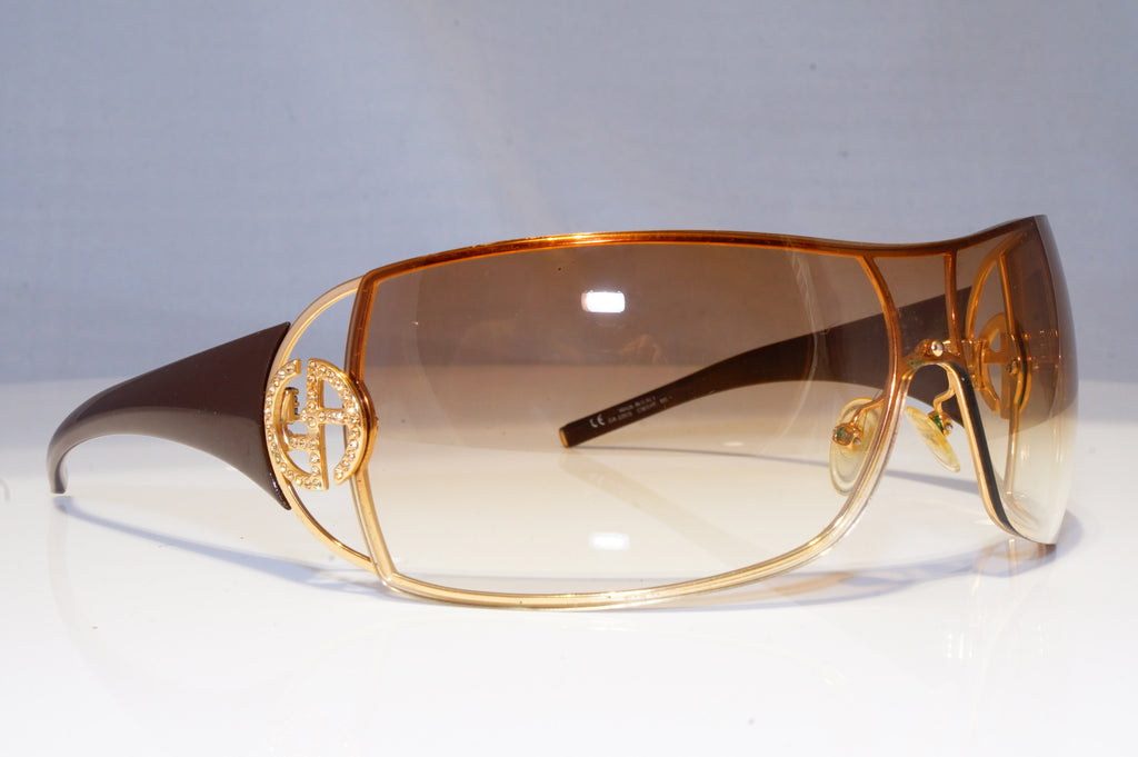GIORGIO ARMANI Womens Diamante Designer Sunglasses Shield GA 320 CWSYP 19480