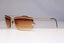 EMPORIO ARMANI Mens Womens Designer Sunglasses Gold Rectangle 1537 743/89 22056