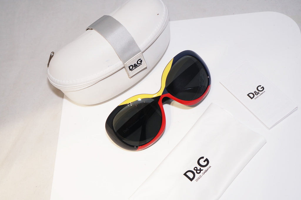 DOLCE & GABBANA Womens Designer Sunglasses Black Oversized D&G 8058 950/87 15551
