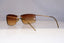 EMPORIO ARMANI Mens Womens Designer Sunglasses Gold Rectangle 1537 743/89 22056