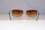 EMPORIO ARMANI Mens Womens Designer Sunglasses Gold Rectangle 1537 743/89 22056