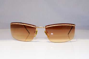 EMPORIO ARMANI Mens Womens Designer Sunglasses Gold Rectangle 1537 743/89 22056