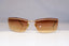 EMPORIO ARMANI Mens Womens Designer Sunglasses Gold Rectangle 1537 743/89 22056