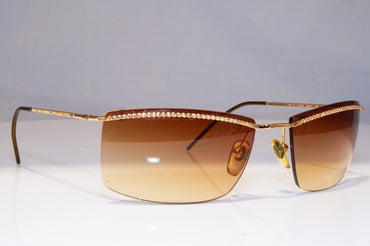 EMPORIO ARMANI Mens Womens Designer Sunglasses Gold Rectangle 1537 743/89 22056