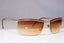 EMPORIO ARMANI Mens Womens Designer Sunglasses Gold Rectangle 1537 743/89 22056