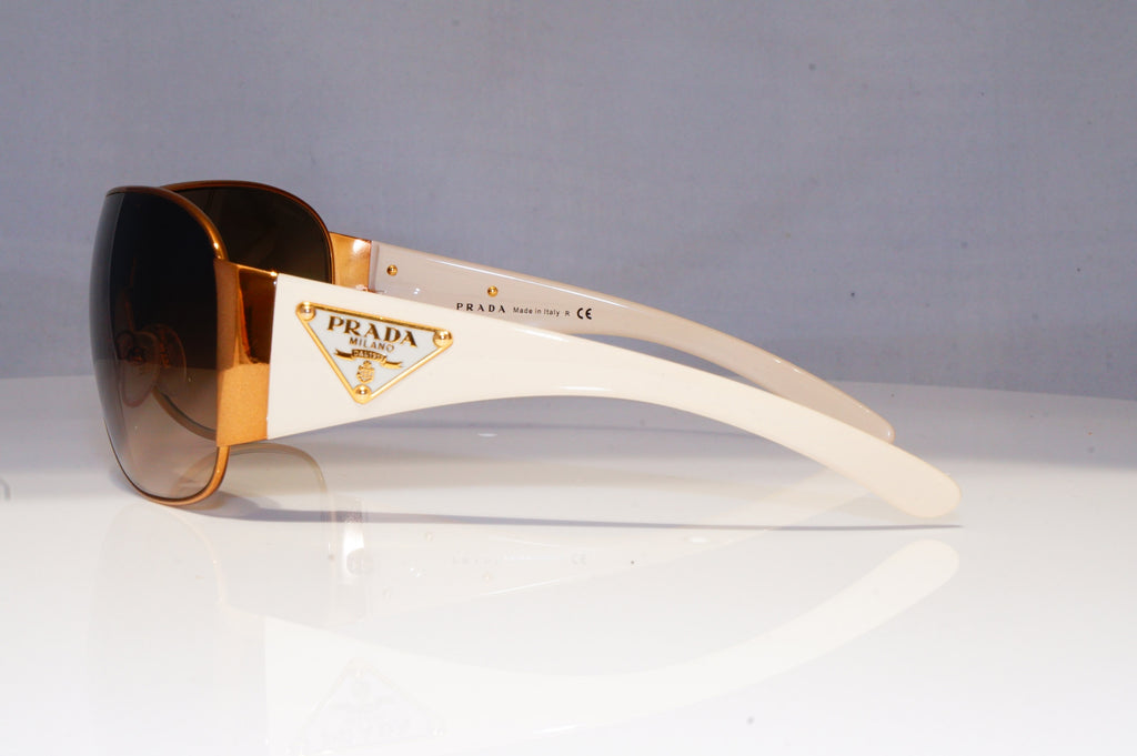 PRADA Mens Womens Designer Sunglasses White Shield SPR 57L ZVA-6S1 20686