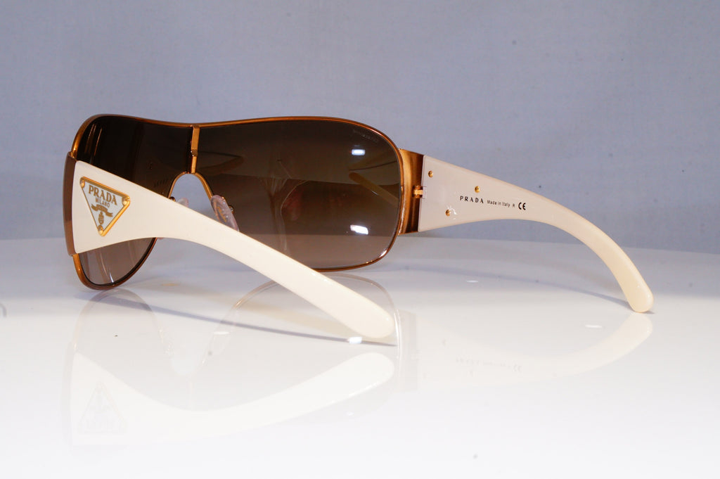 PRADA Mens Womens Designer Sunglasses White Shield SPR 57L ZVA-6S1 20686