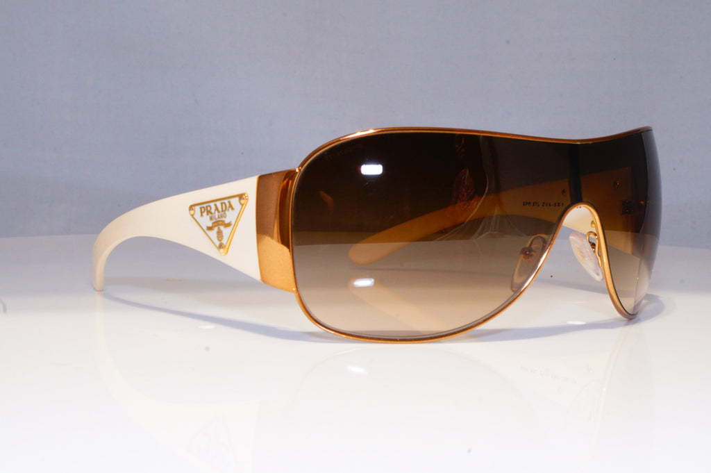 PRADA Mens Womens Designer Sunglasses White Shield SPR 57L ZVA-6S1 20686